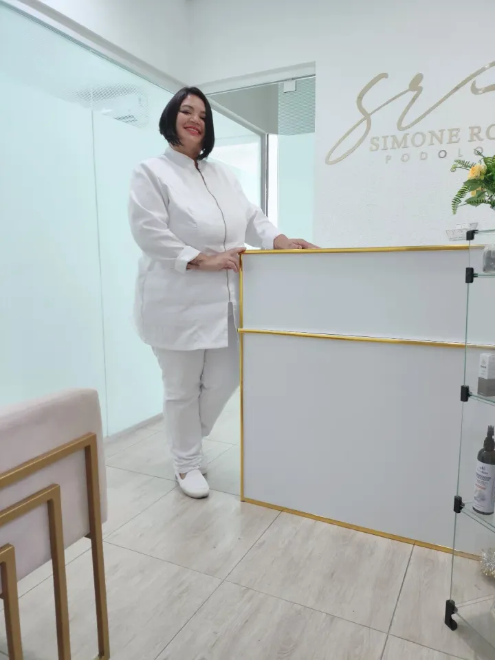 Recepção da clínica de podologia Simone Rocha
